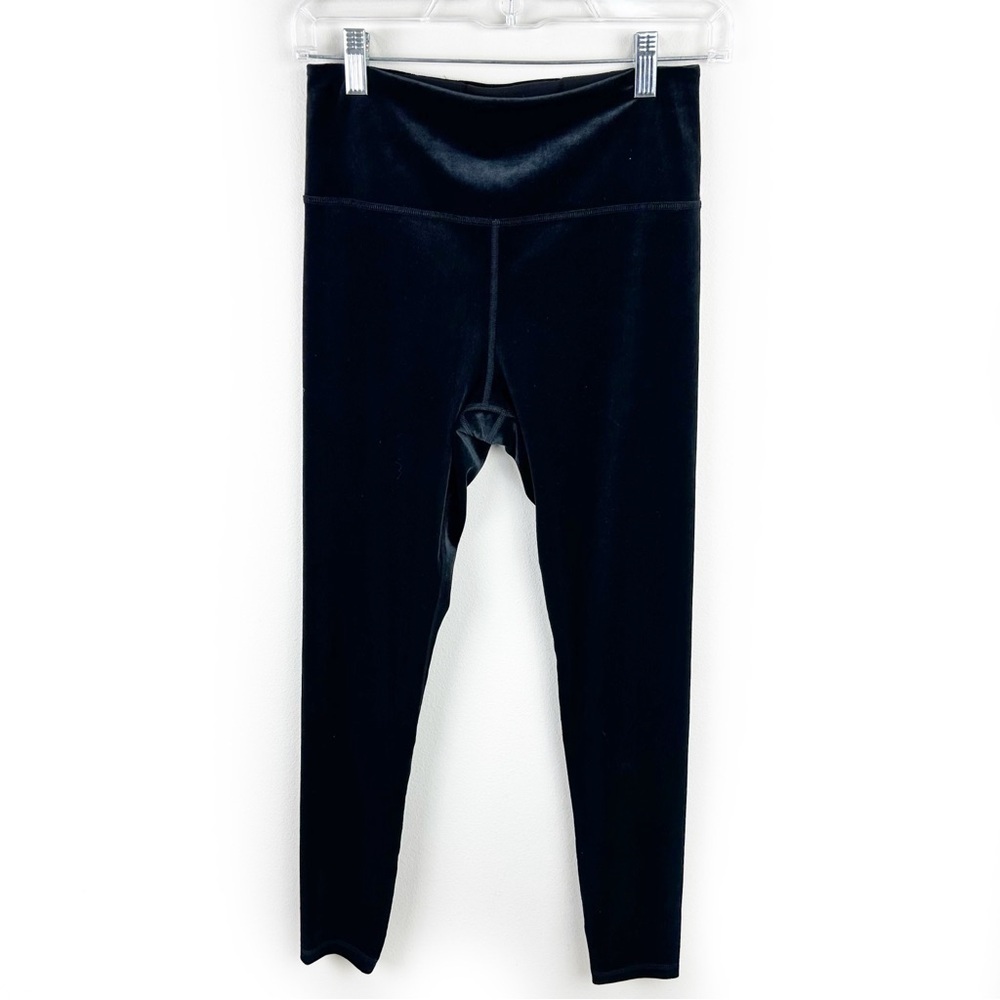 Athleta Elation Velvet Tight Black High-Rise leggings size: S - Picture 2 of 12